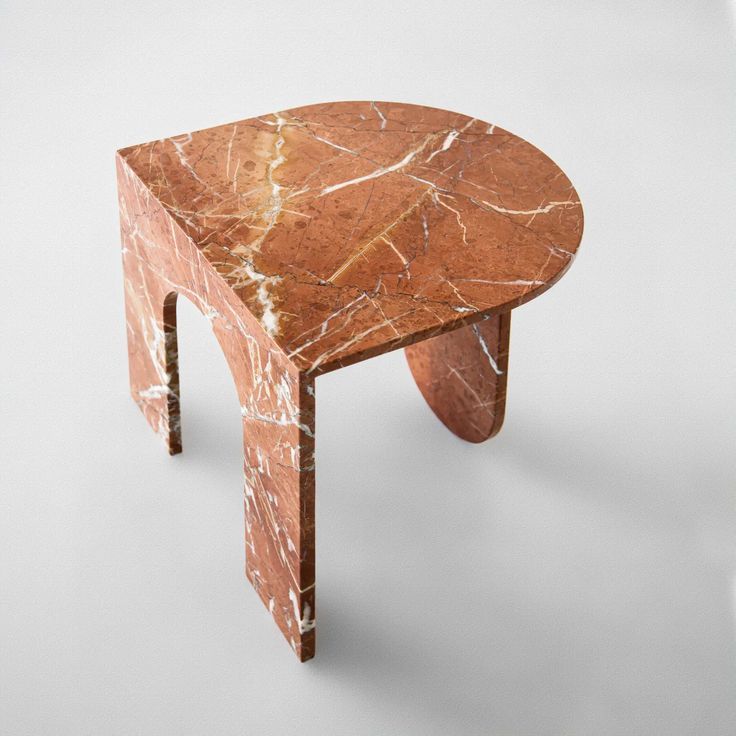 Red Travertine Coffee Table